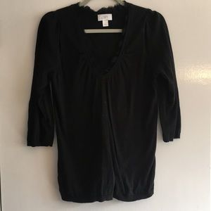 Black v neck sweater